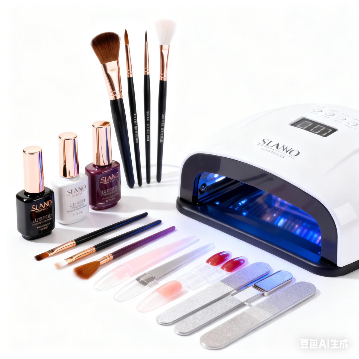 Step-by-step builder gel application overview
